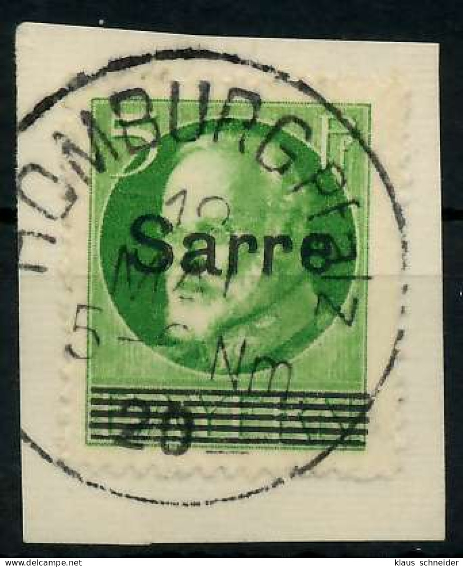 SAARGEBIET LUDWIG Nr 18 Zentrisch Gestempelt Briefstück X7B232E - Usati