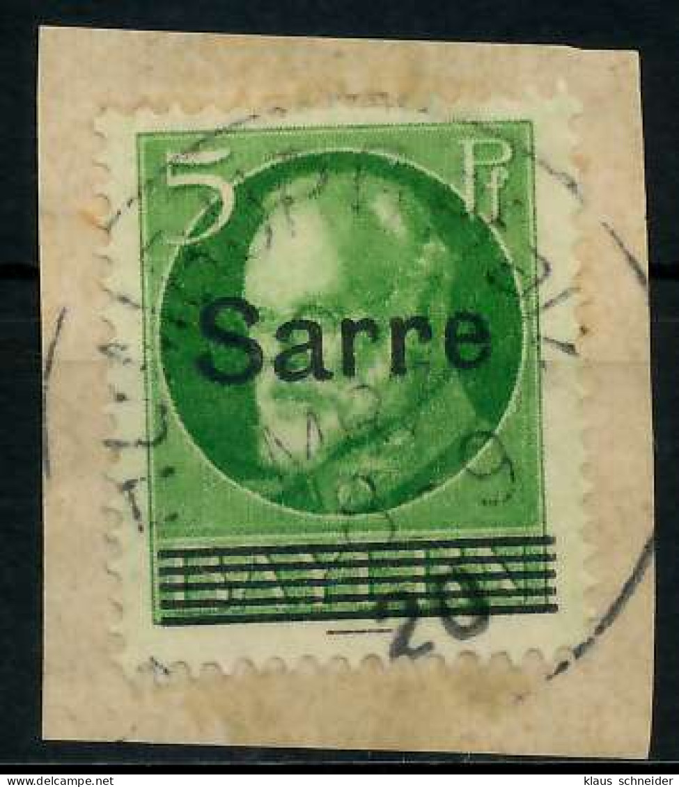 SAARGEBIET LUDWIG Nr 18 Zentrisch Gestempelt Briefstück X7B2356 - Oblitérés