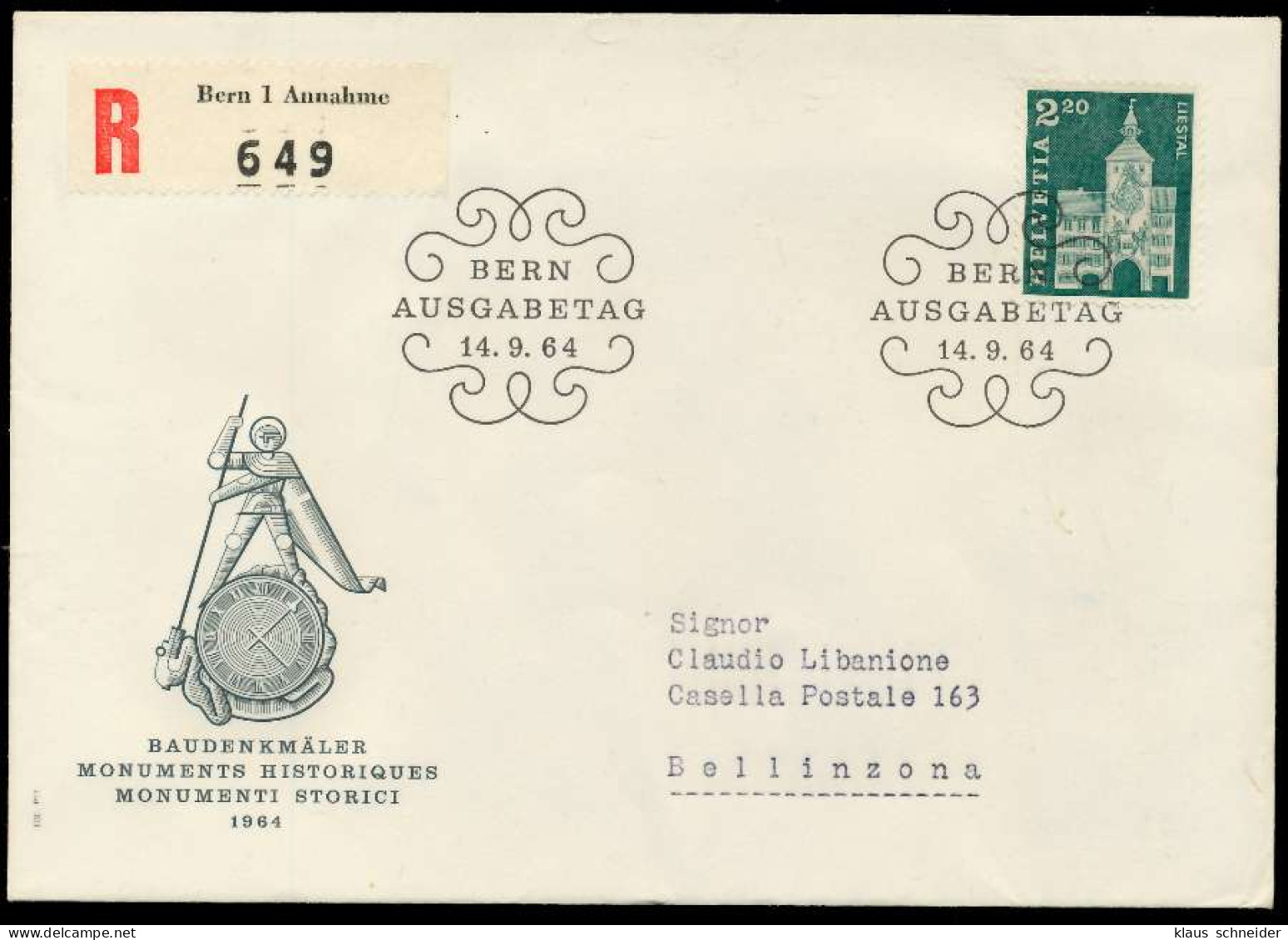 SCHWEIZ 1963 Nr 802 BRIEF FDC X7B24E6 - Lettres & Documents