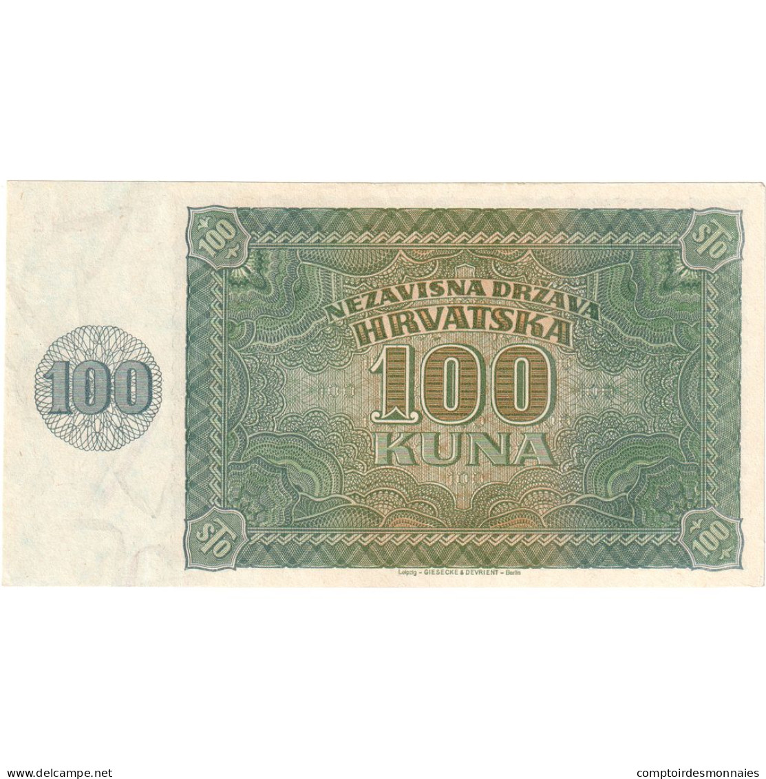 Billet, Croatie, 100 Kuna, 1941, 1941-05-26, KM:2a, TTB - Croatia