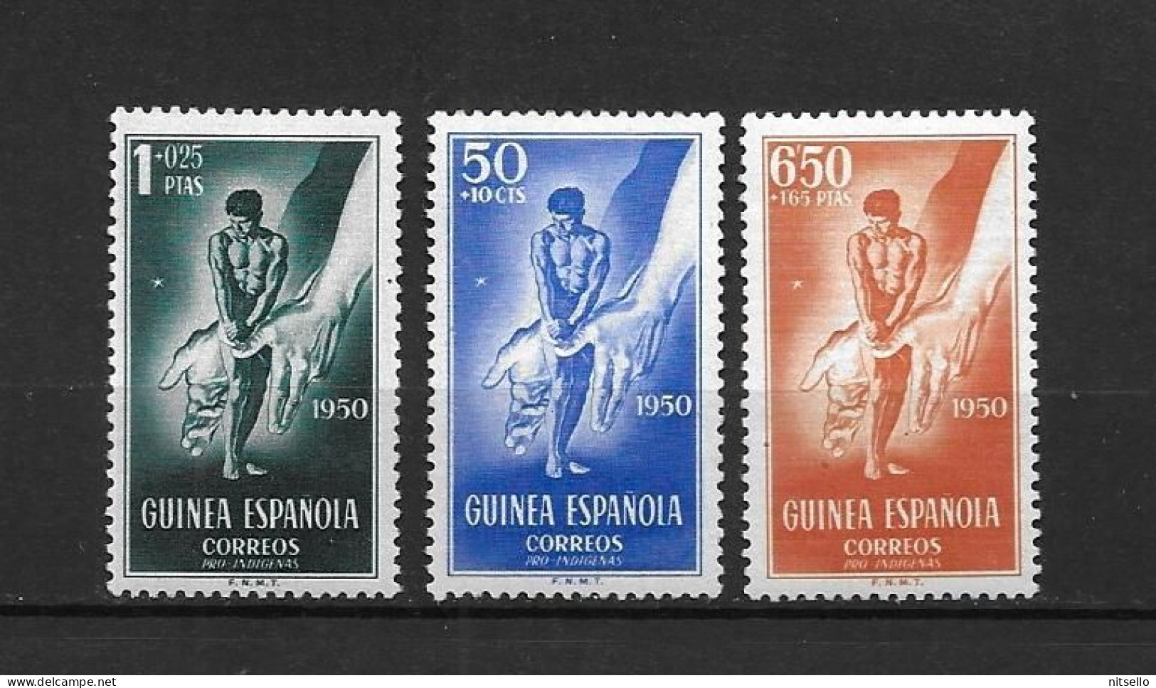 LOTE 2173 D  /// (C085) GUINEA  1950  EDIFIL Nº 295/297 *MH     ¡¡¡ OFERTA - LIQUIDATION - JE LIQUIDE !!! - Spanish Guinea