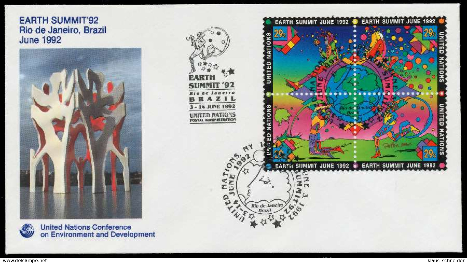 UNO NEW YORK Nr 629-632 BRIEF FDC X7BF7E6 - Other & Unclassified
