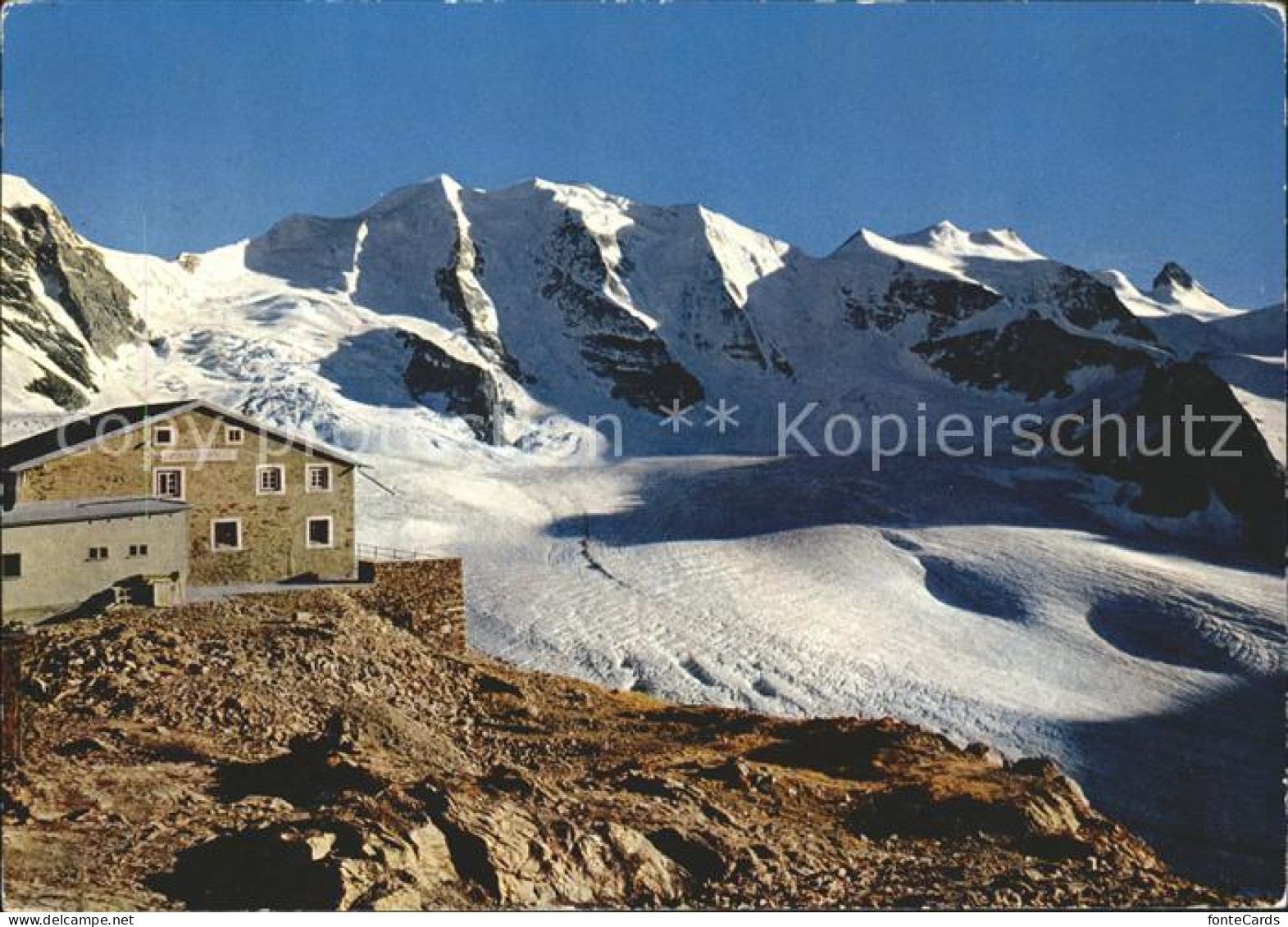 11713061 Bernina Diavolezzahuette Mit Piz Palue Und Bellavista Bernina - Andere & Zonder Classificatie