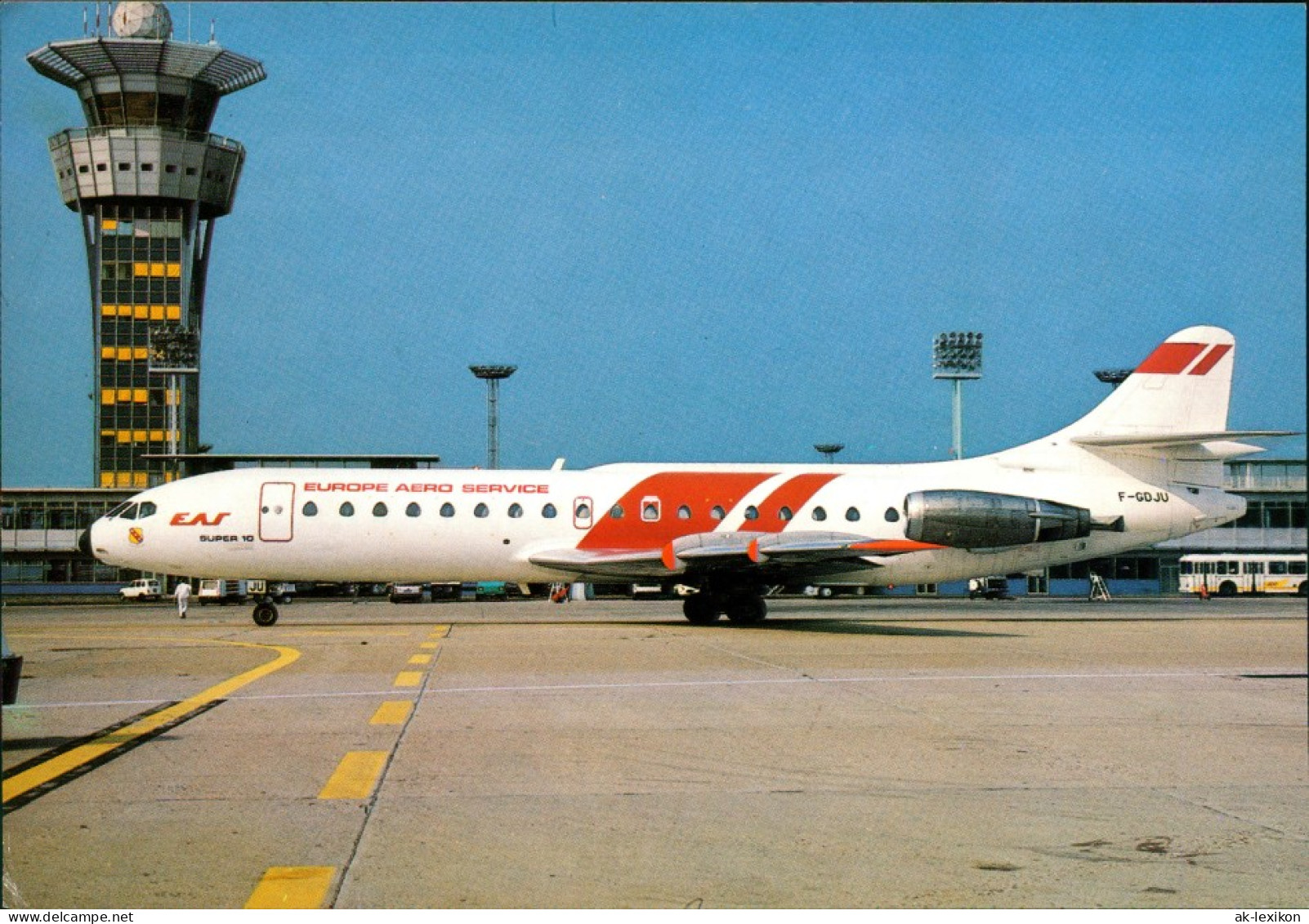 Orly Flugzeug "Europe Aero Service" - Super Caravelle 10B Auf Dem Flughafen 1985 - Sonstige & Ohne Zuordnung