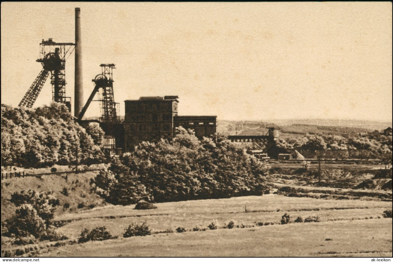 Ansichtskarte Klarenthal-Saarbrücken Grube Velsen 1935 - Saarbrücken