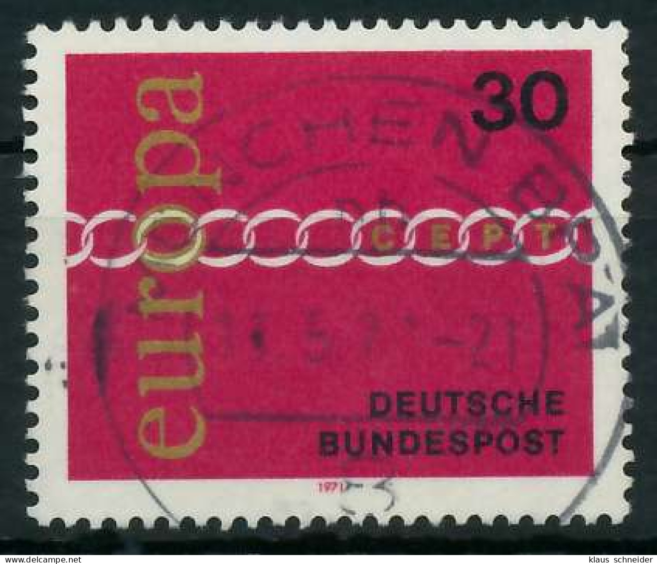 BRD BUND 1971 Nr 676 Zentrisch Gestempelt X8369DA - Oblitérés