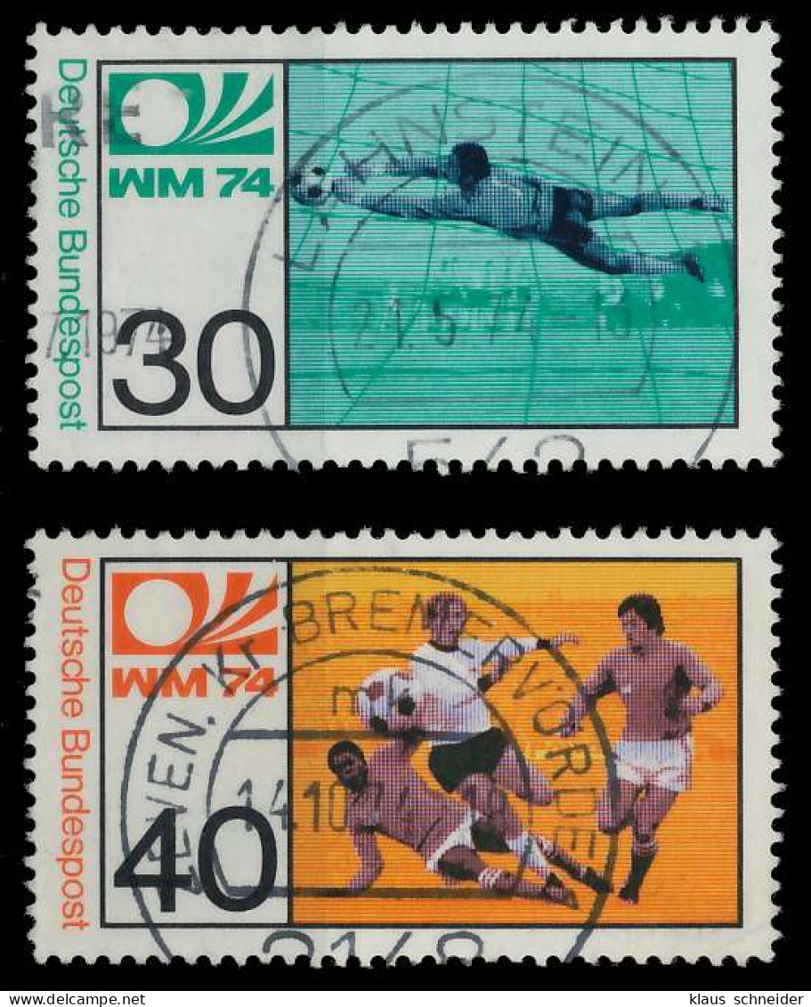 BRD 1974 Nr 811-812 Zentrisch Gestempelt X850432 - Used Stamps