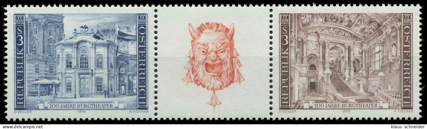 ÖSTERREICH 1976 Nr 1507 08 WZdc Postfrisch 3ER STR X255A1A - Unused Stamps