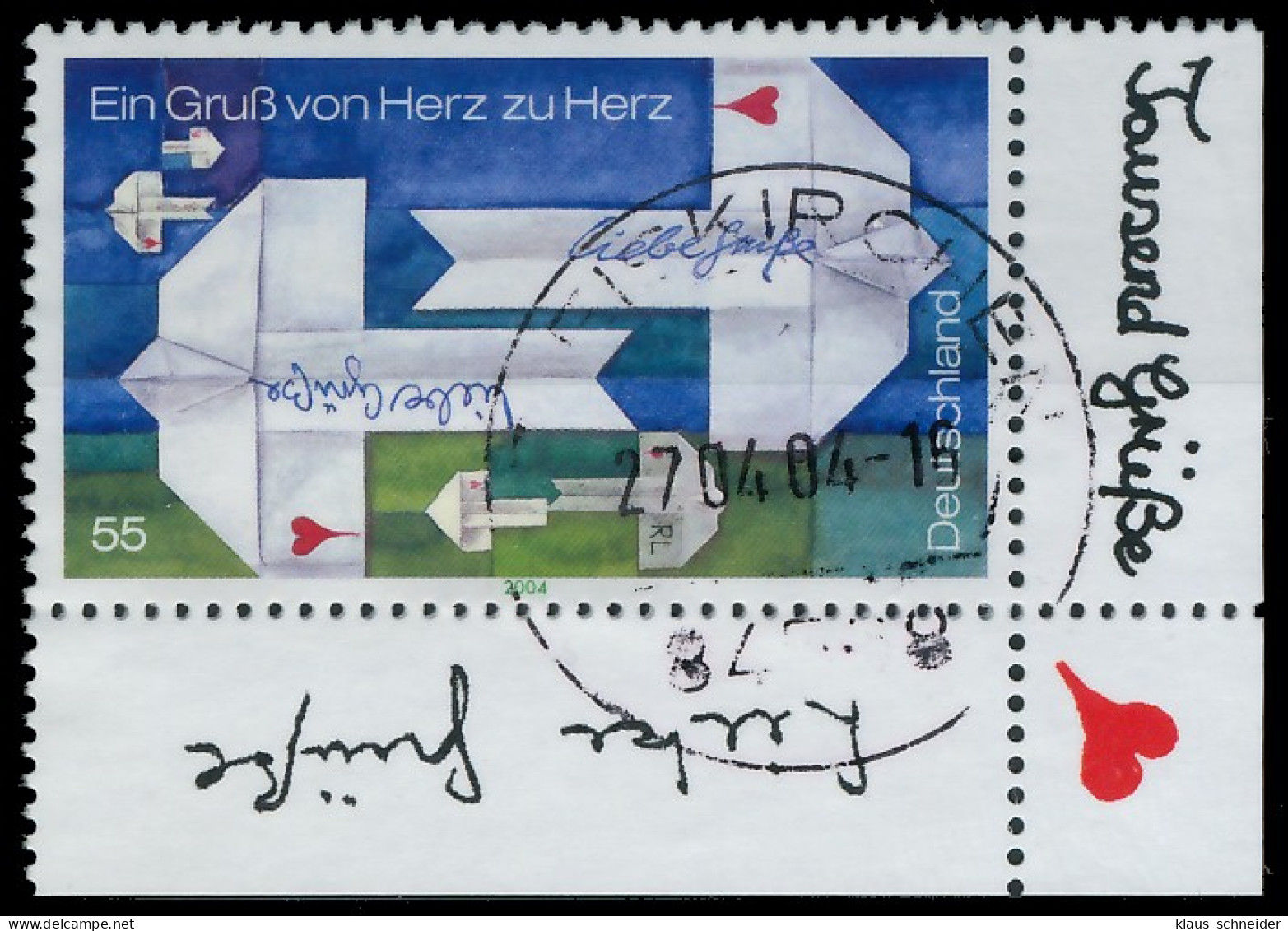 BRD BUND 2004 Nr 2387 Zentrisch Gestempelt ECKE-URE X3C8ACE - Used Stamps