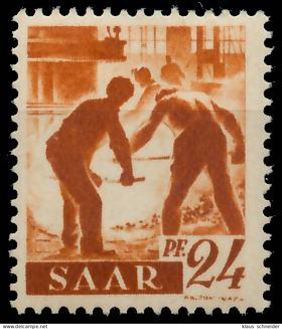 SAARLAND 1947 Nr 215Z Postfrisch S01F9C6 - Neufs