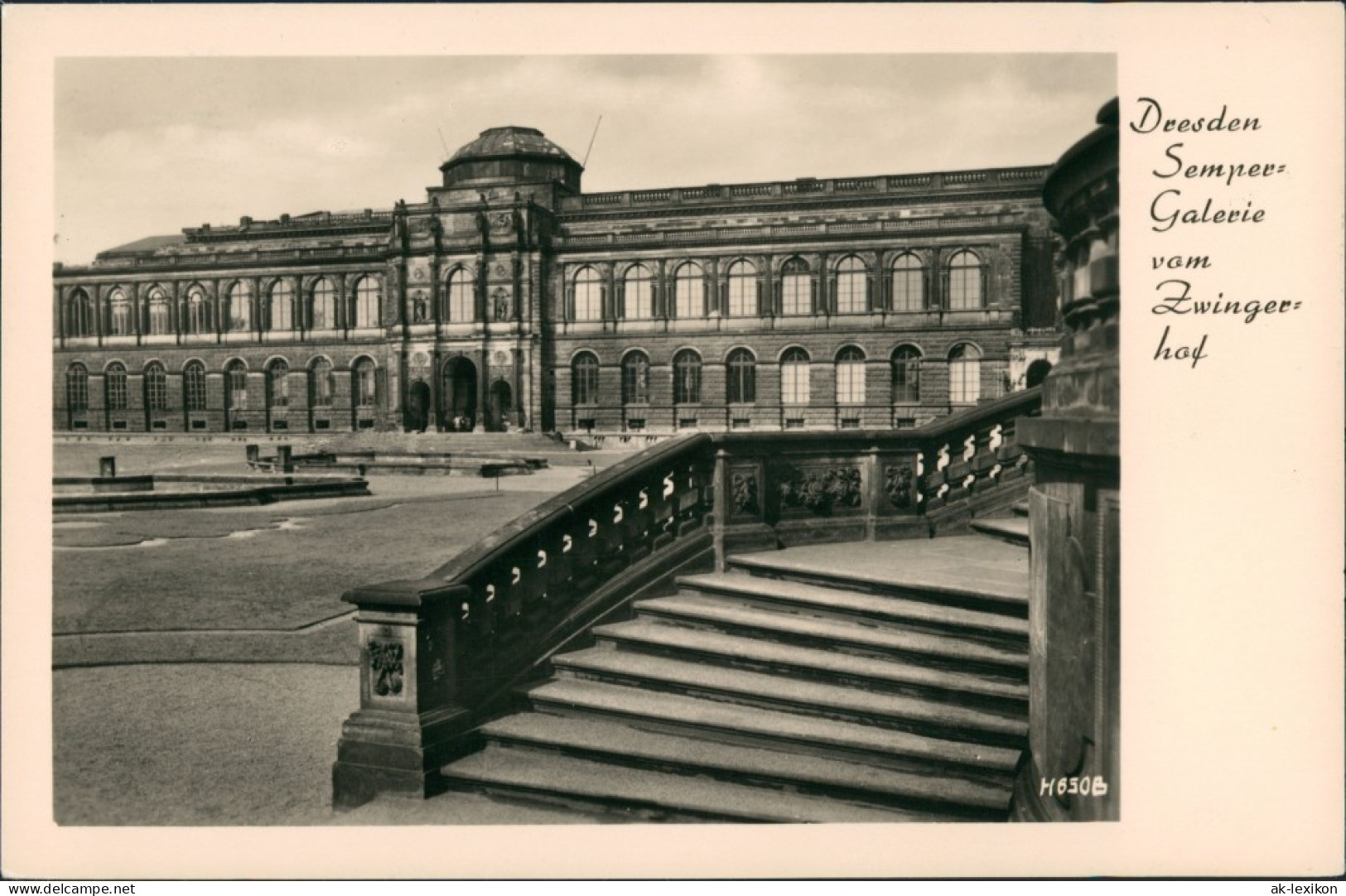 Innere Altstadt-Dresden Semper Galerie Vom Zwinger Zwingerhof DDR Postkarte 1956 - Dresden