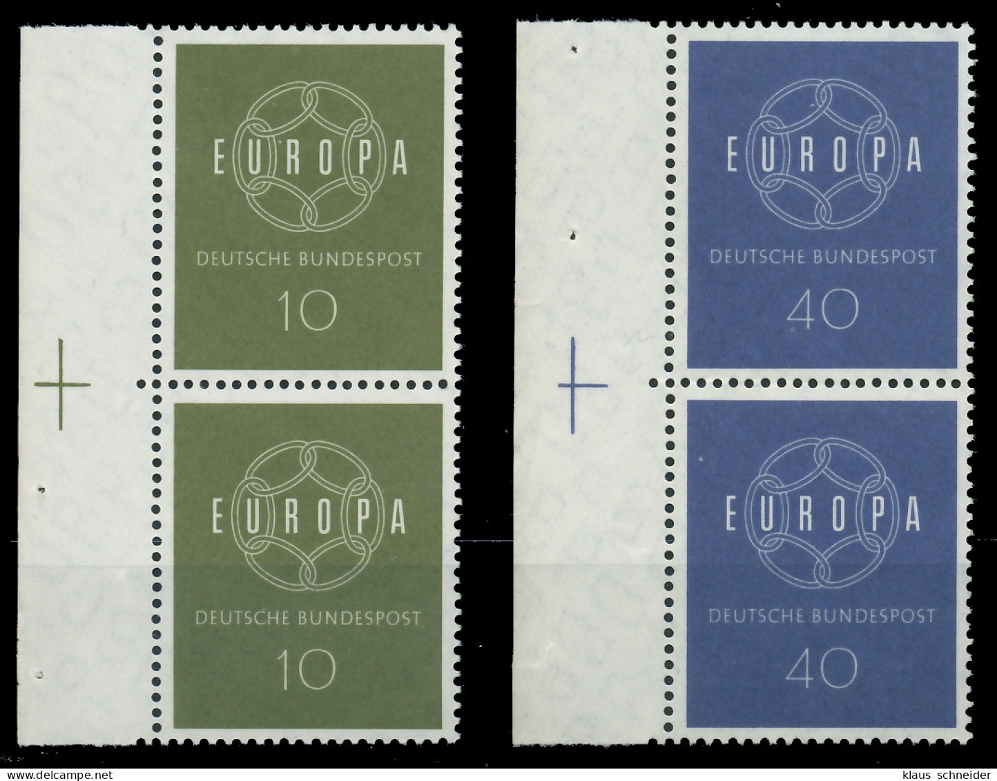 BRD BUND 1959 Nr 320-321 PK Postfrisch X55834A - Unused Stamps