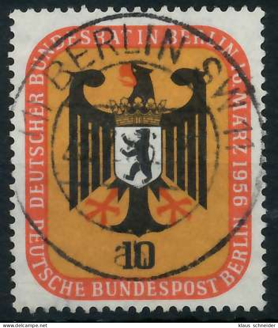 BERLIN 1956 Nr 136 Zentrisch Gestempelt X64219E - Gebraucht