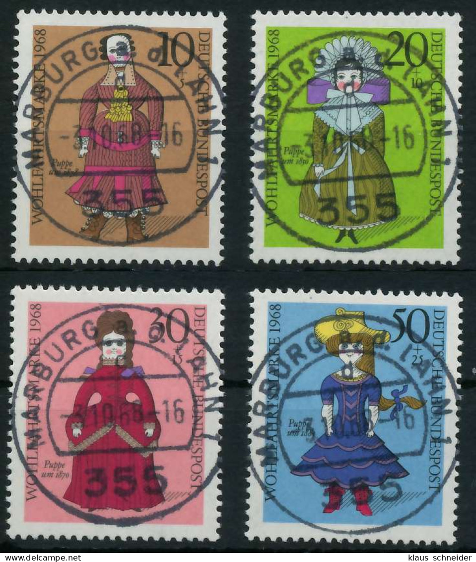 BRD BUND 1968 Nr 571-574 Zentrisch Gestempelt X6A34EA - Gebruikt