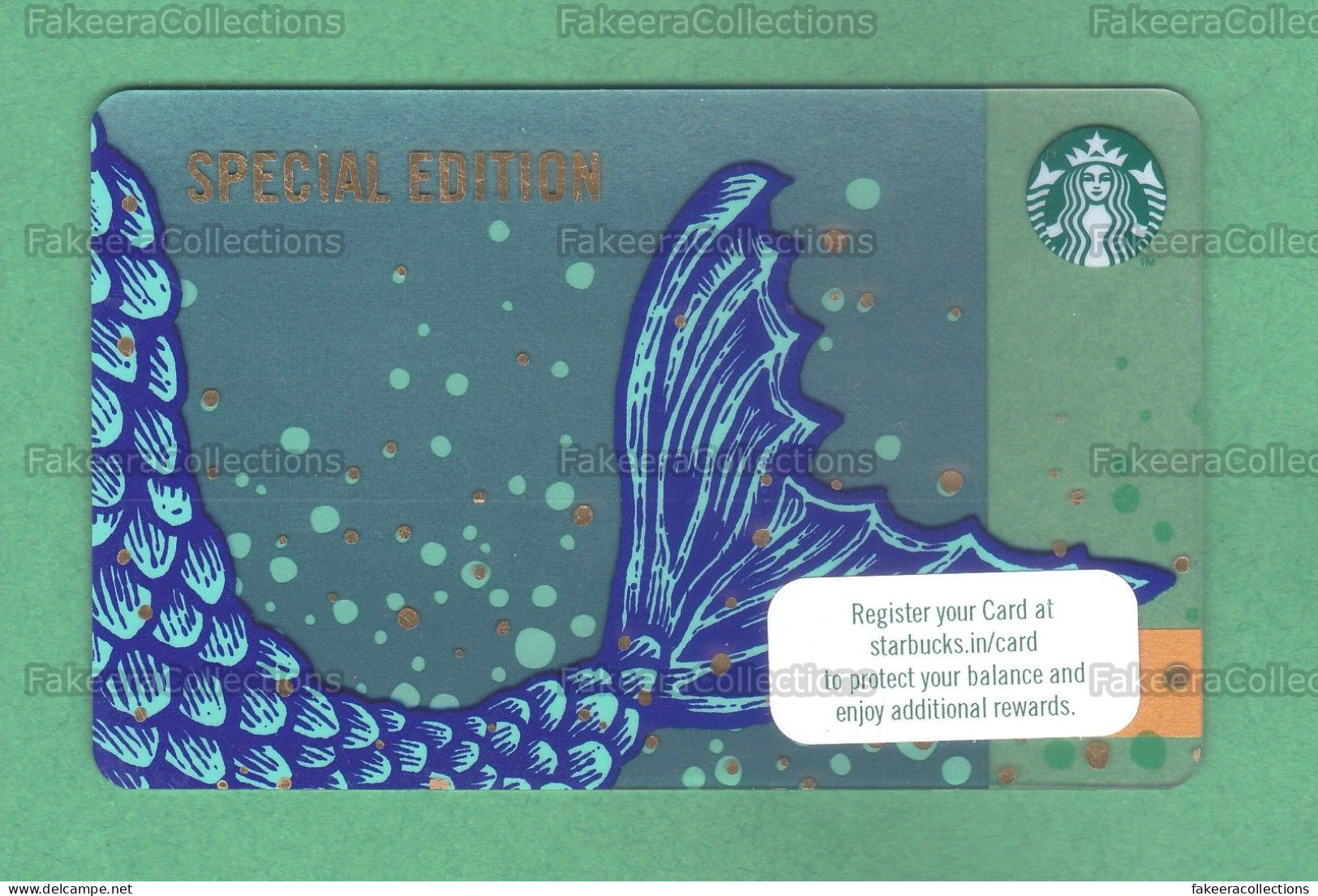 INDIA Inde Indien - SPECIAL EDITION Starbucks Gift Card - CN 6013 , SKU 11107117 SBX20-424787 - Unused - As Scan - Tarjetas De Regalo