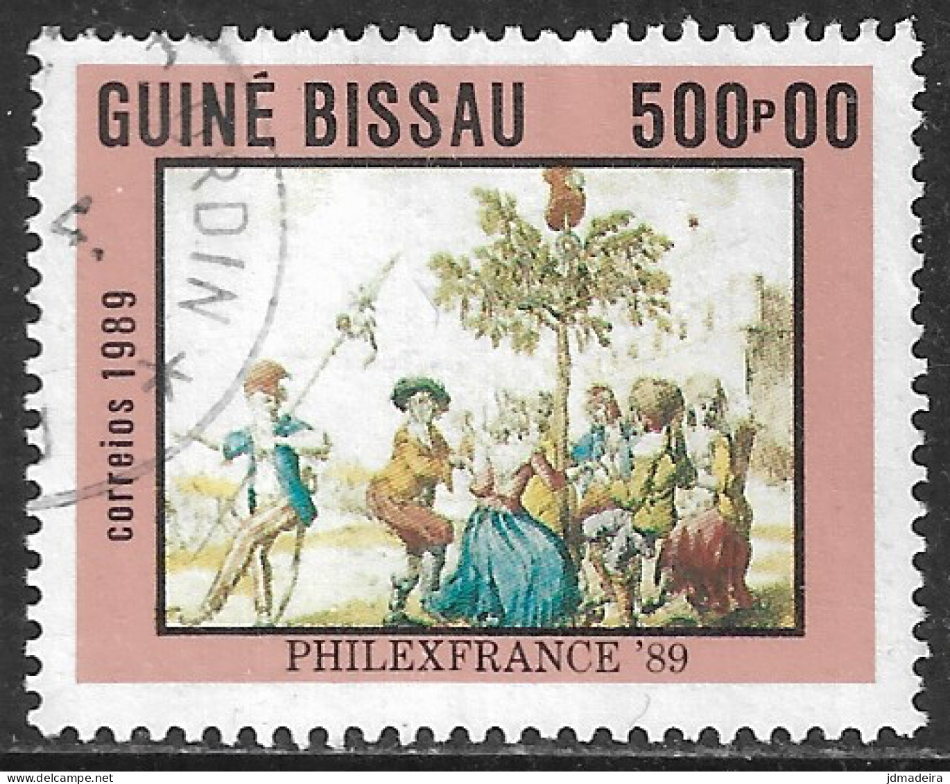 GUINE BISSAU – 1989 Philexfrance 500P00 Used Stamp - Guinée-Bissau