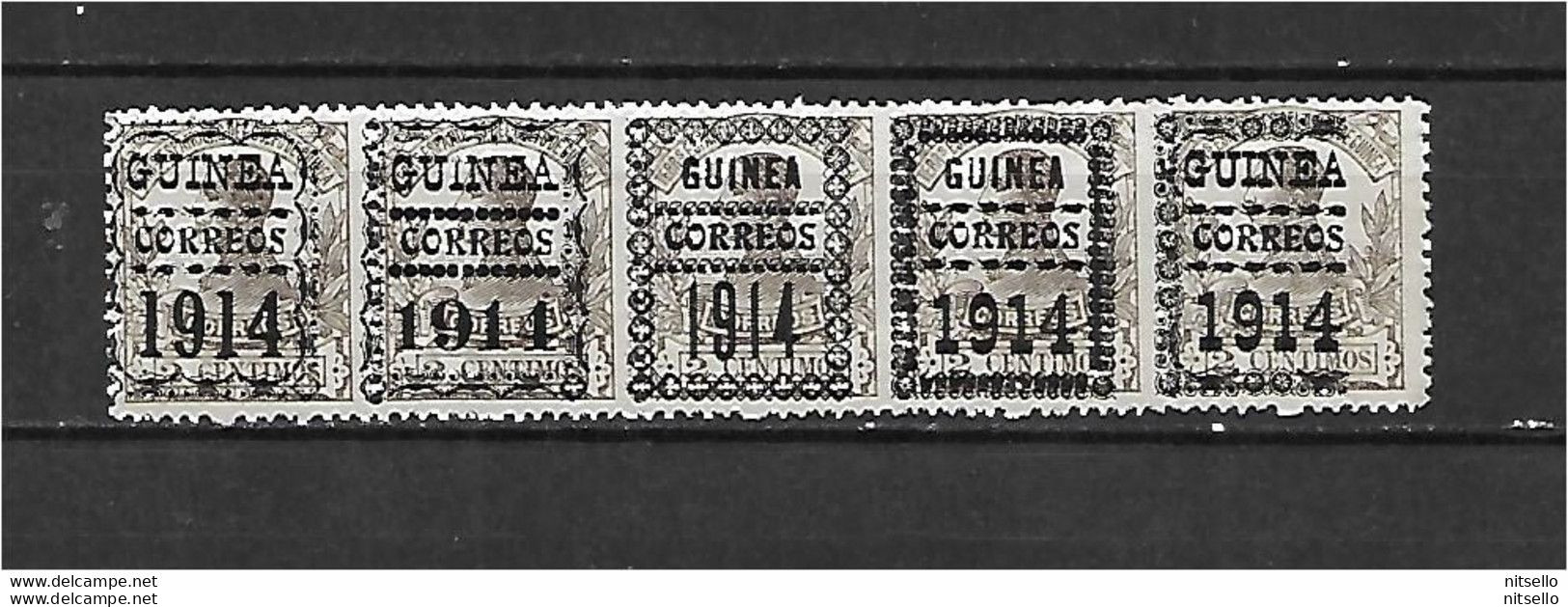 LOTE 2173 D  /// GUINEA  1914  MUY RAROS ¡¡¡ OFERTA - LIQUIDATION - JE LIQUIDE !!! - Guinea Espagnole