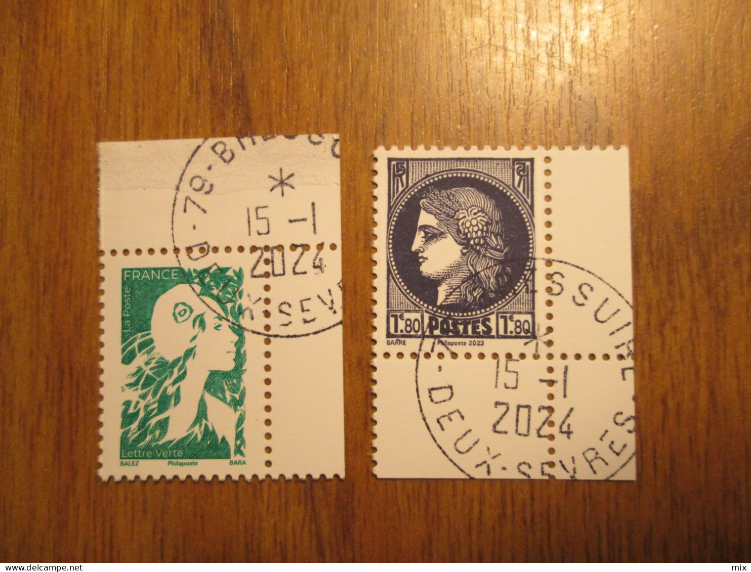 2024 Issu Du Carnet Marianne Avenir / Cérès 1938 Oblitéré Cachet Rond 15/01/2024 - Used Stamps