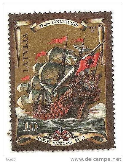 (!) Latvia Lettland -  Old Ship -  Galleon  -1997   MNH - Lettonie