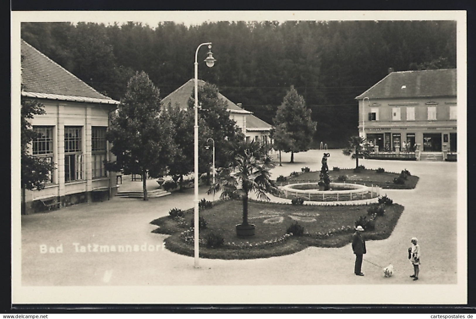 AK Bad Tatzmannsdorf /Burgenland, Kurplatz Aus Der Vogelschau  - Autres & Non Classés