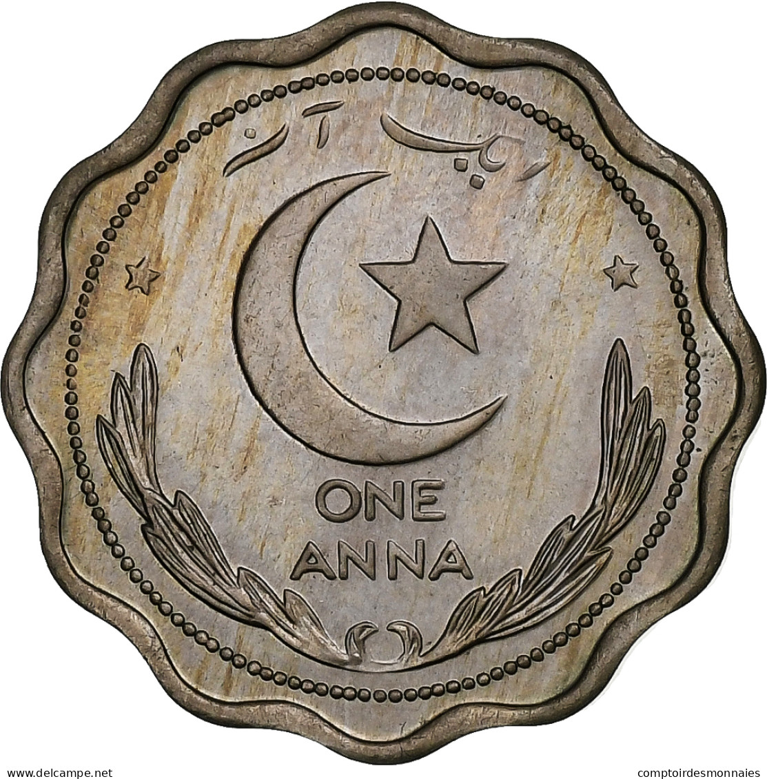 Pakistan, Anna, 1948, Cupro-nickel, SUP, KM:3 - Pakistan