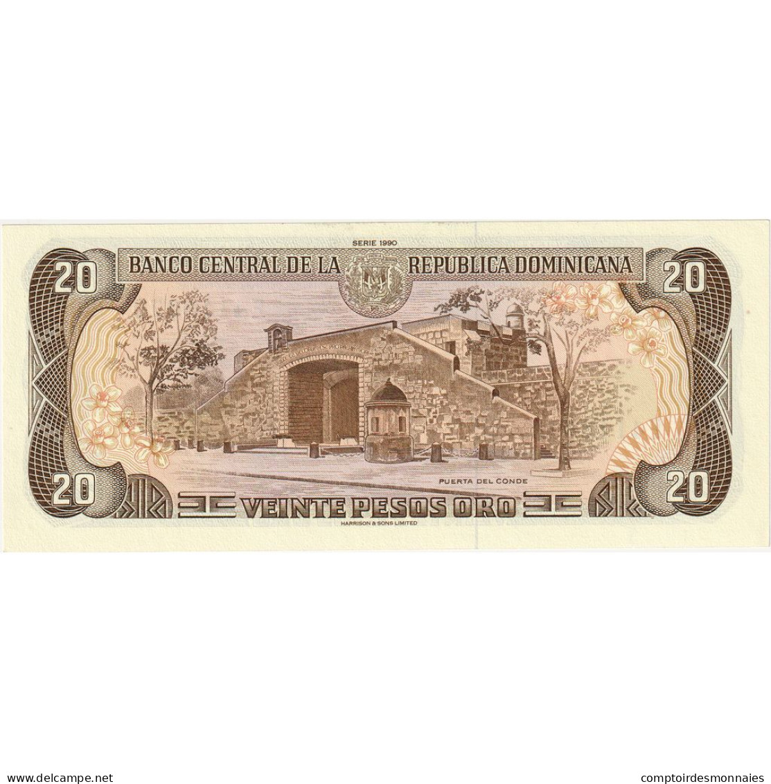 Billet, Dominican Republic, 20 Pesos Oro, 1990, UNdated (1990), KM:133, NEUF - Dominicaine