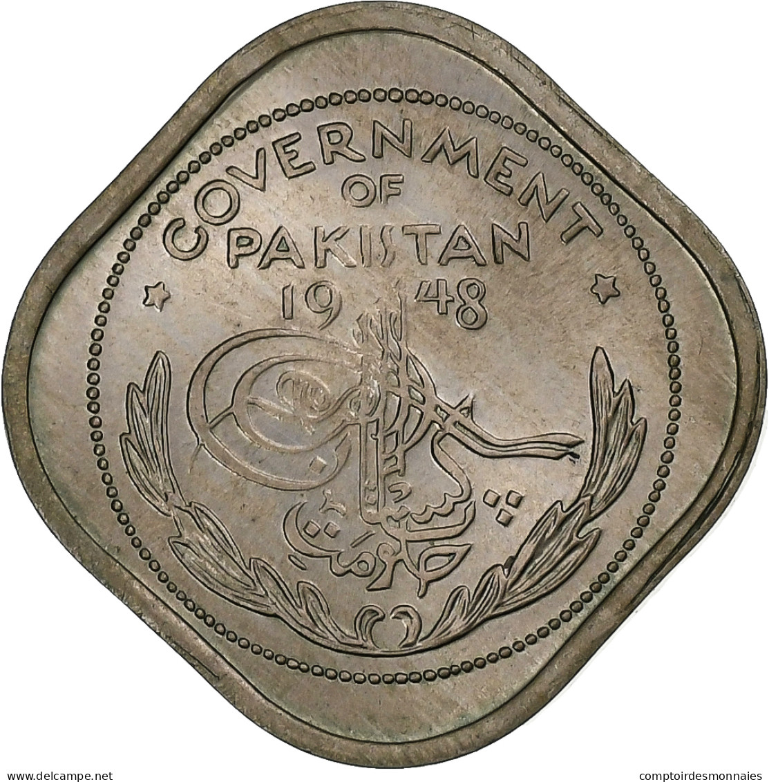Pakistan, 1/2 Anna, 1948, Cupro-nickel, SUP, KM:2 - Pakistan