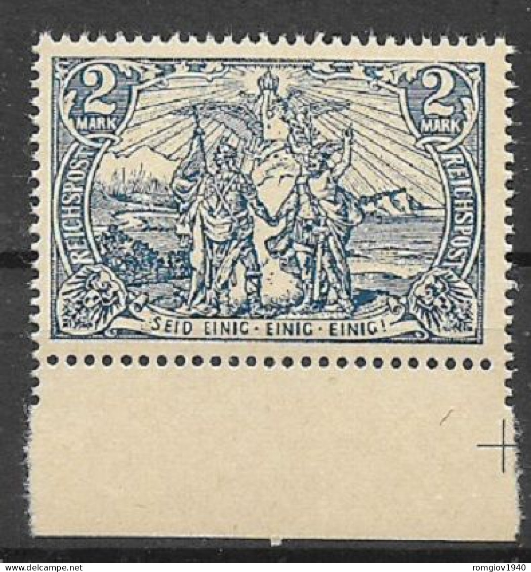 GERMANIA REICH IMPERO 1900 ALTI VALORI LEGGENDA REICHSPOST .UNIF. 62  NUOVO NON GARANTITO - Unused Stamps