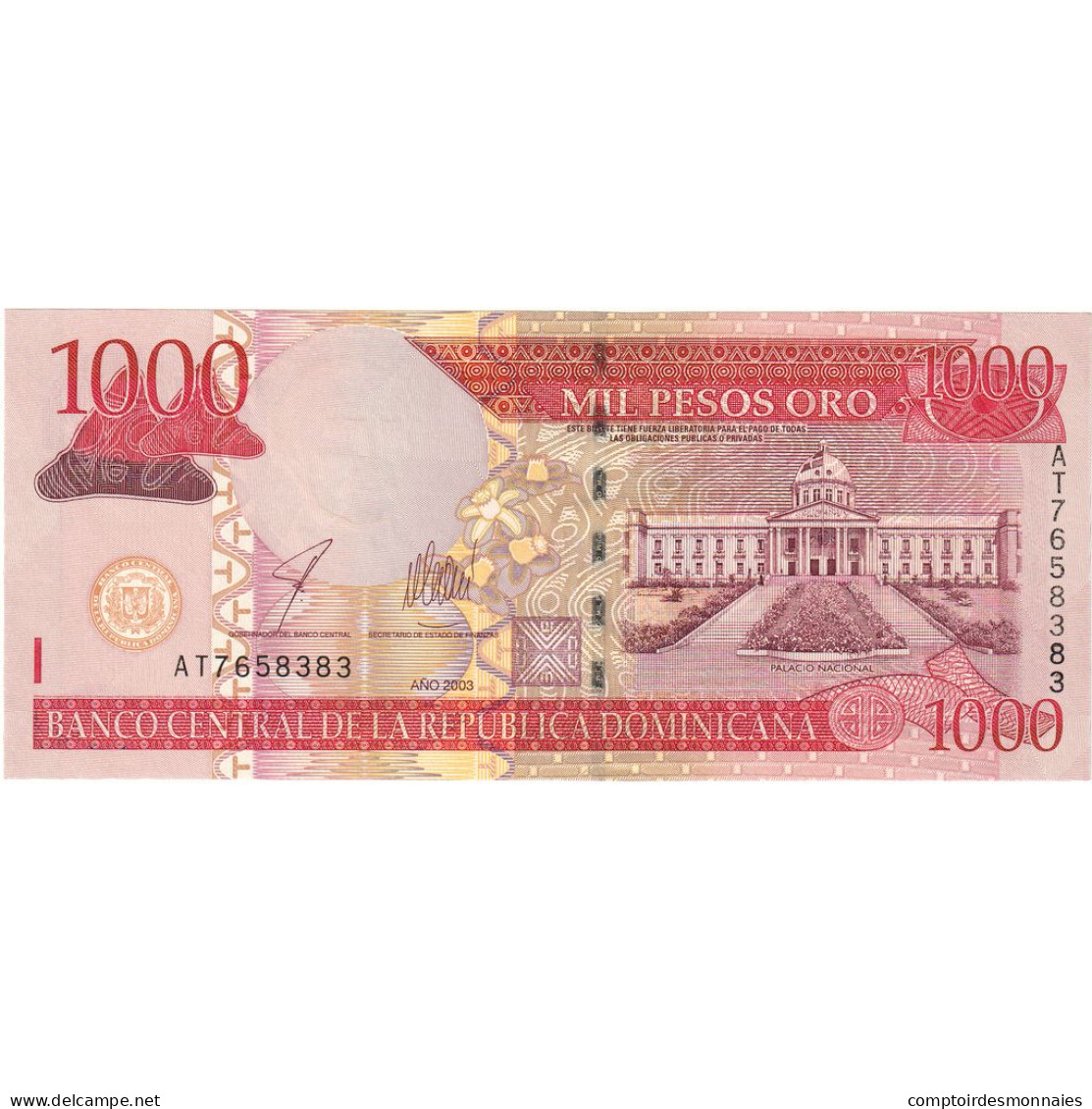 République Dominicaine, 1000 Pesos Oro, NEUF - Repubblica Dominicana
