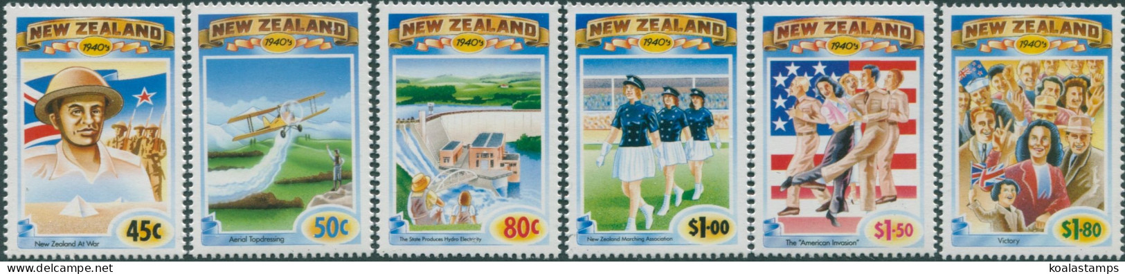New Zealand 1993 SG1771-1776 1940s Set MNH - Andere & Zonder Classificatie