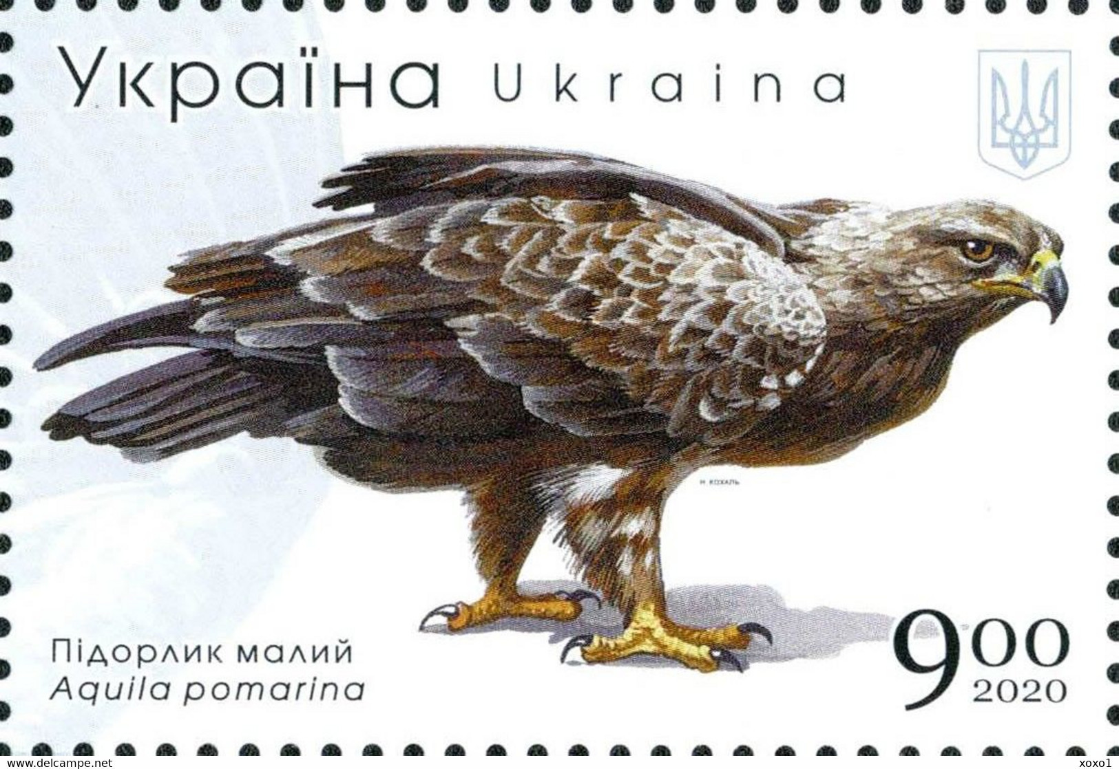 Ukraine 2020 MiNr. 1902 - 1909 (Block 170)  Native birds of prey Eagles  m\sh  MNH ** 7,50 €