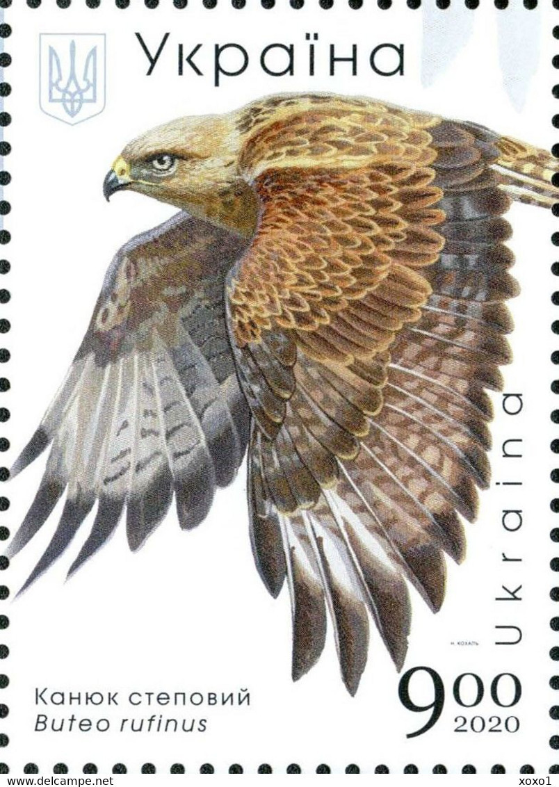 Ukraine 2020 MiNr. 1902 - 1909 (Block 170)  Native birds of prey Eagles  m\sh  MNH ** 7,50 €