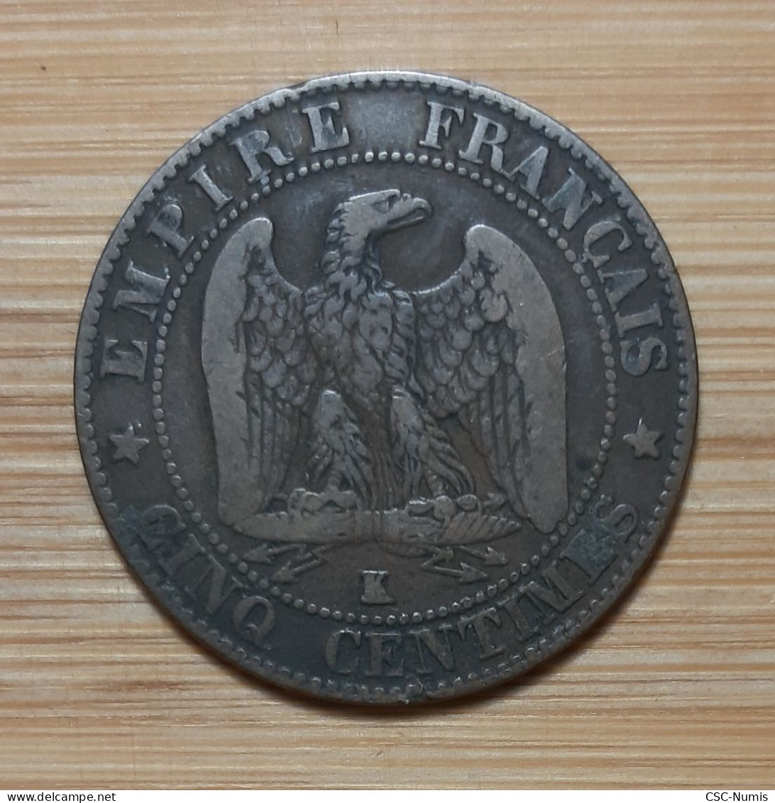 (N-0121) - Napoléon III – 5 Centimes 1856 K, Bordeaux - 5 Centimes