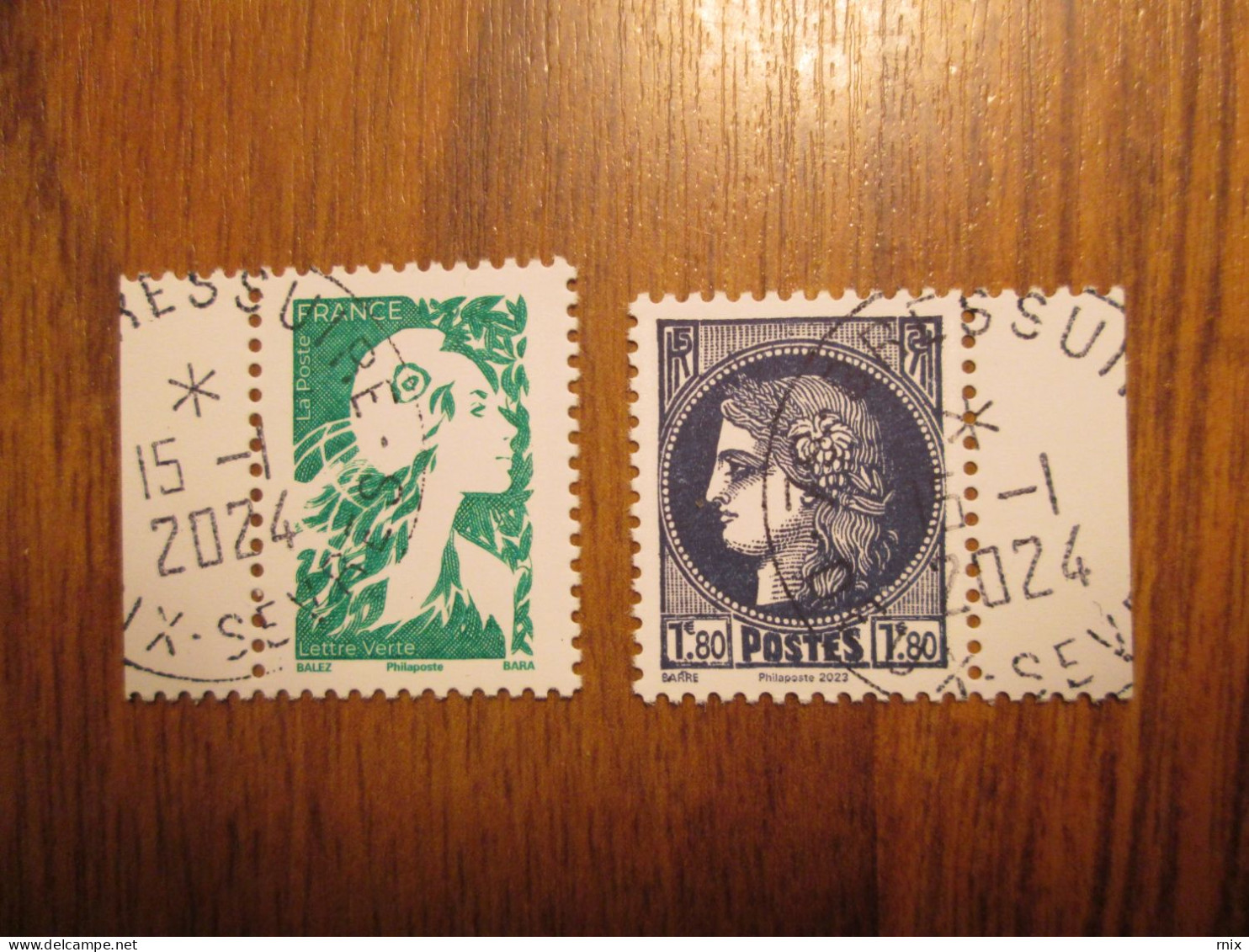 2024 Issu Du Carnet Marianne Avenir / Cérès 1938 Oblitéré Cachet Rond 15/01/2024 - Used Stamps