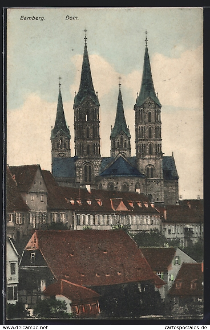 AK Bamberg, Blick Zum Dom  - Bamberg