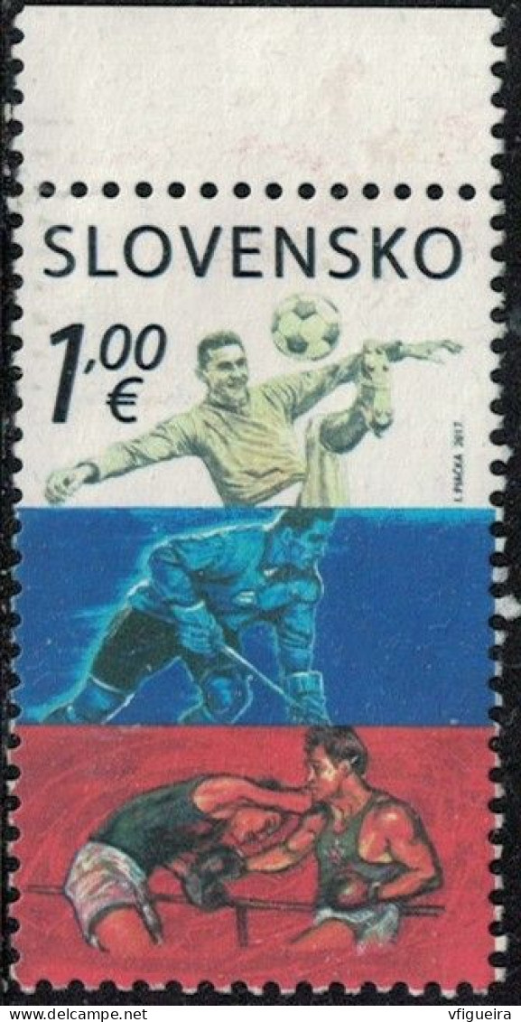 Slovaquie 2017 Oblitéré Used Sportifs Slovaques SU - Used Stamps