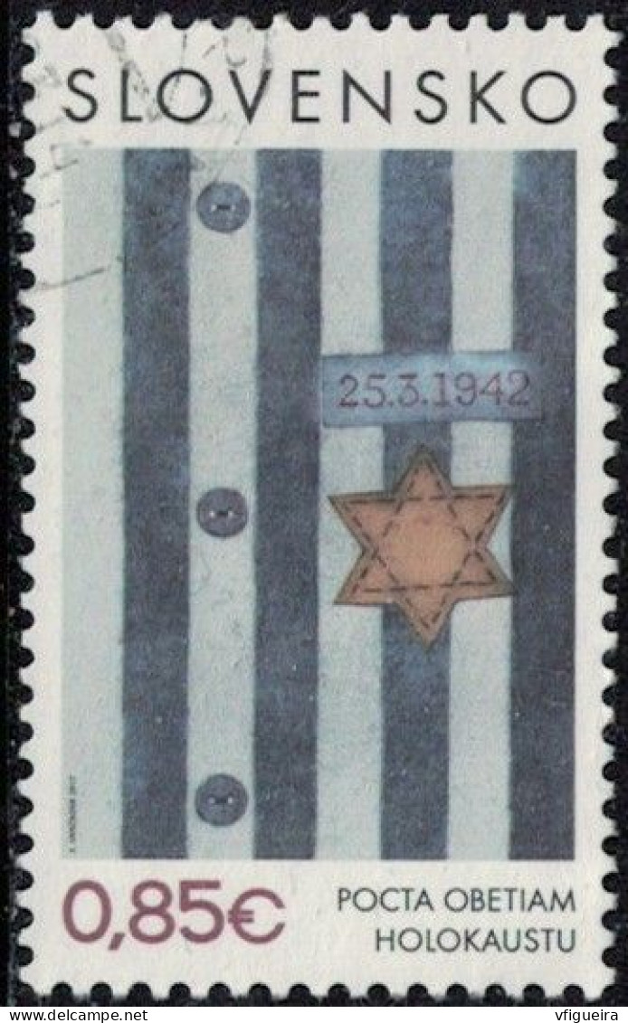 Slovaquie 2017 Oblitéré Used Hommage Aux Victimes De L'Holocauste Y&T SK 713 SU - Used Stamps