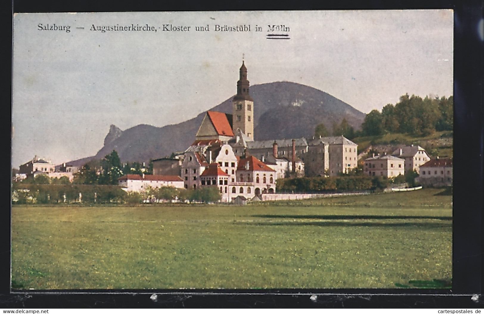 AK Salzburg-Mülln, Augustinerkirche, Kloster U. Bräustübl  - Autres & Non Classés