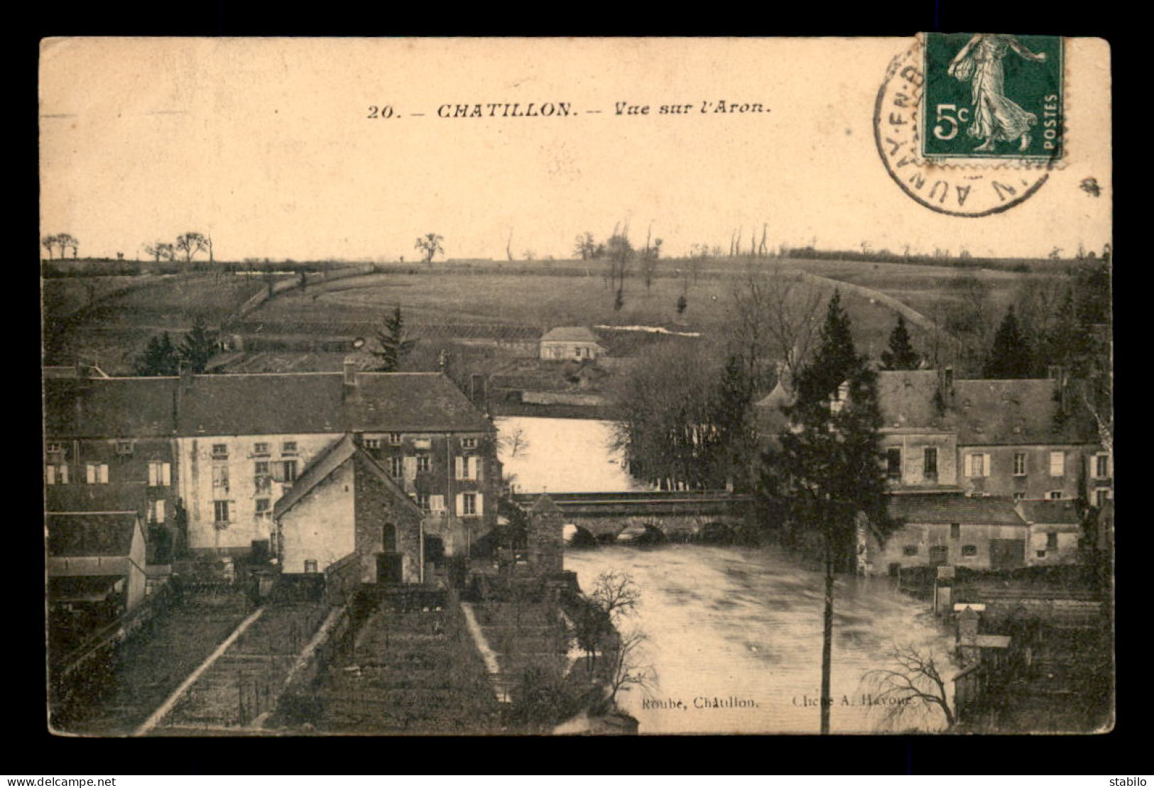 58 - CHATILLON - VUE SUR L'ARON - Chatillon En Bazois