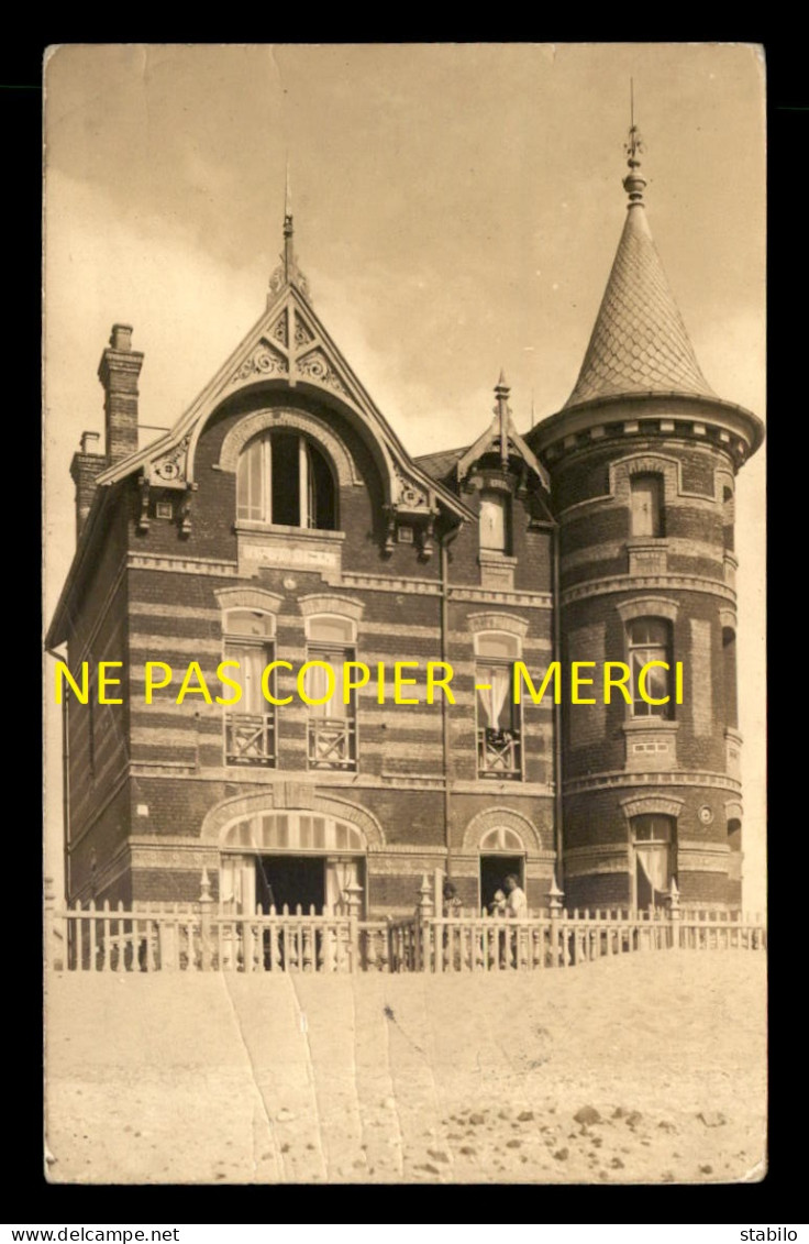 80 - QUEND ? - UNE VILLA  - CACHET QUEND SOMME - CARTE PHOTO ORIGINALE - VOIR ETAT - Quend