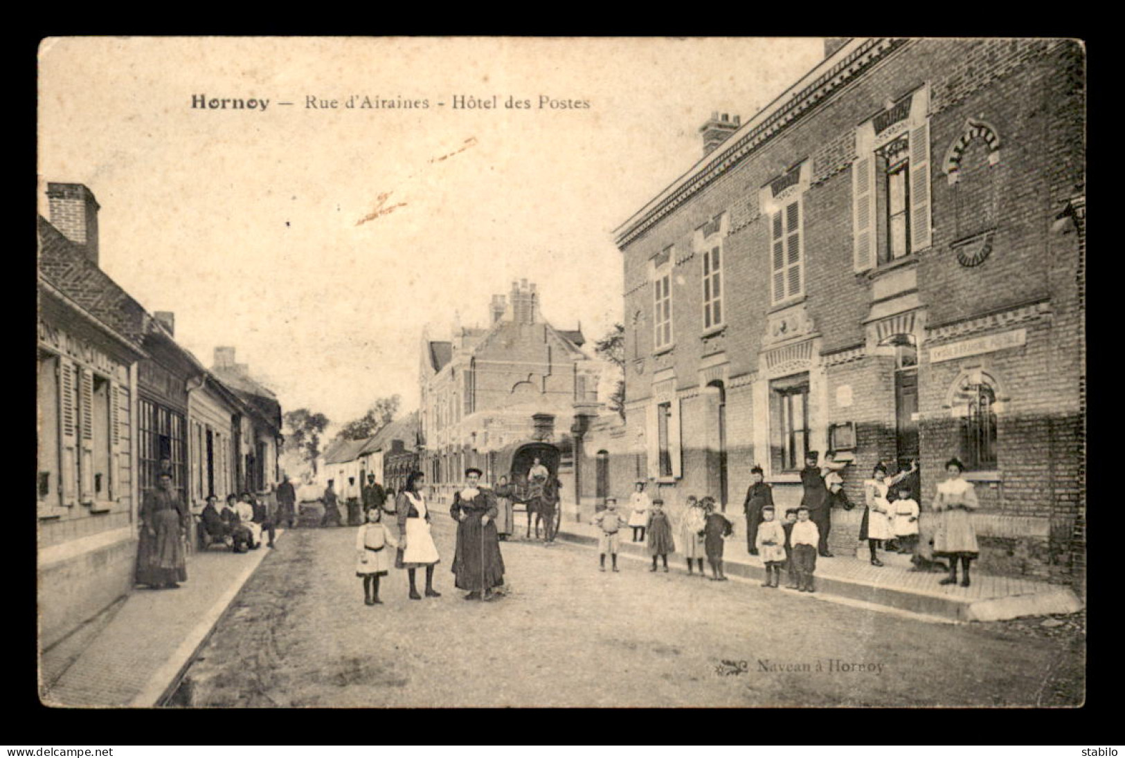 80 - HORNOY - RUE D'AIRAINES - HOTEL DES POSTES - Hornoy Le Bourg