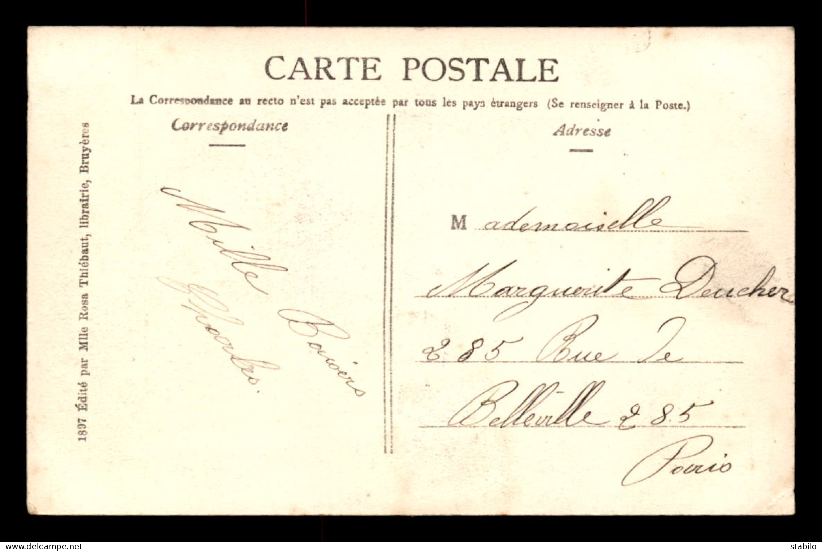 88 - BRUYERES - UN BAISER - LETTRES MULTIVUES - Bruyeres