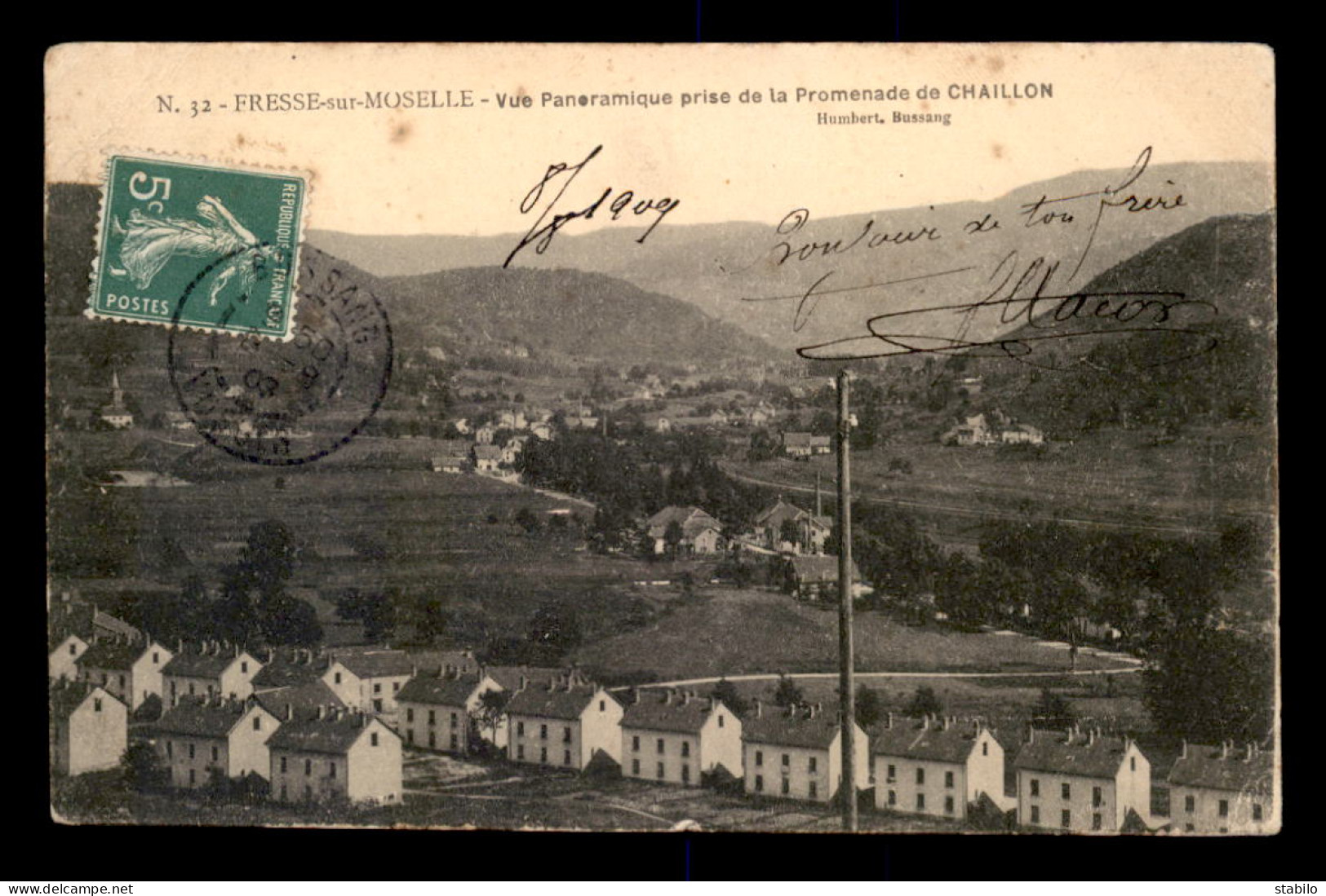 88 - FRESSE-SUR-MOSELLE - VUE PRISE DE LA PROMENADE DE CHAILLON - Fresse Sur Moselle