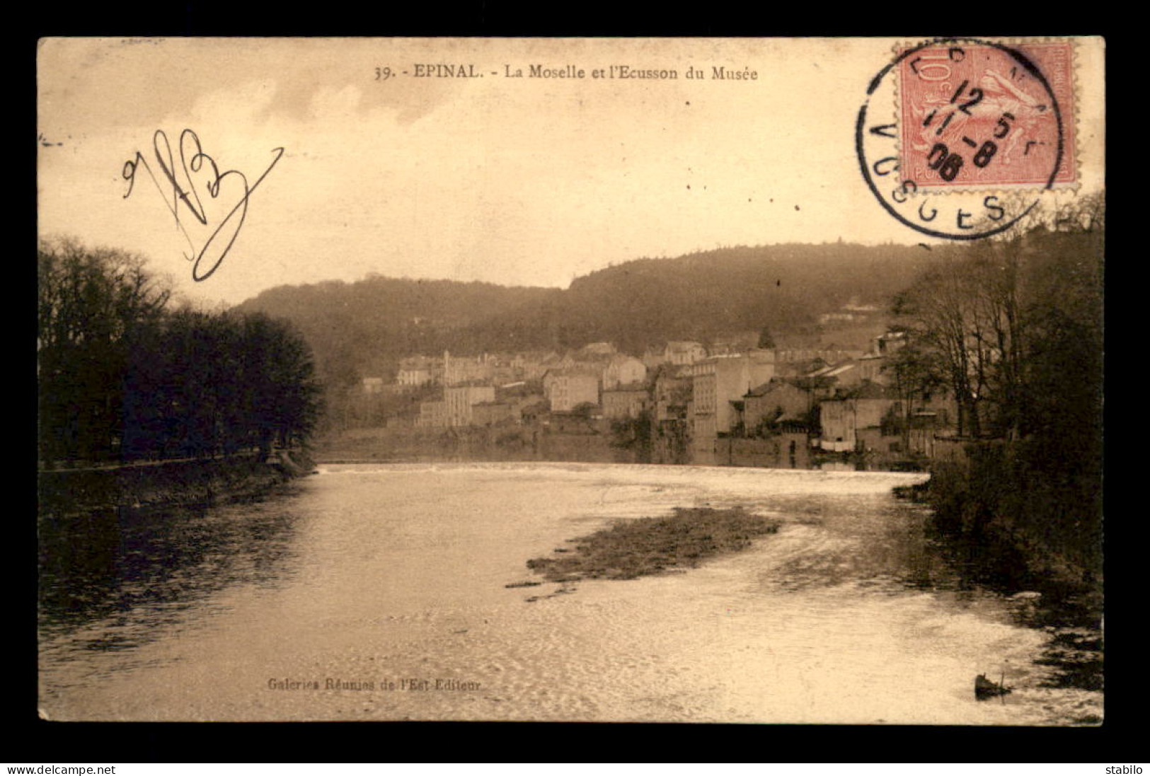 88 - EPINAL - LA MOSELLE ET L'ECUSSON DU MUSEE - Epinal