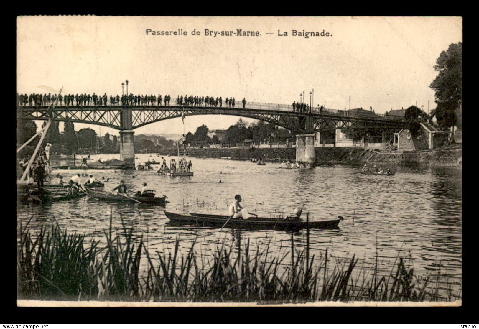 94 - BRY-SUR-MARNE - LA PASSERELLE - LA BAIGNADE - Bry Sur Marne