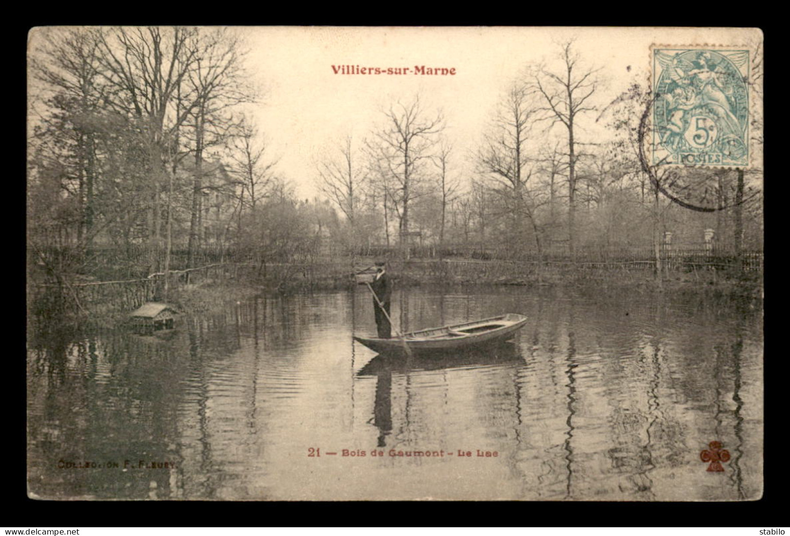 94 - VILLIERS-SUR-MARNE - LE LAC AU BOIS DE GAUMONT - EDITEUR F. FLEURY - Villiers Sur Marne