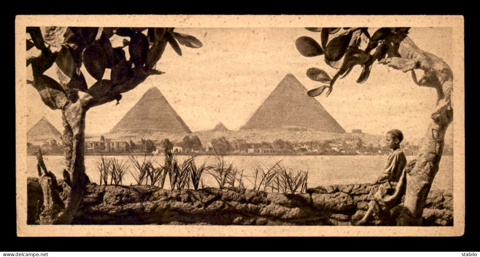 EGYPTE - LENHERT & LANDROCK N°10 - CAIRO - PITURESQUE VIEW - FORMAT 15 X 7.5 CM - El Cairo