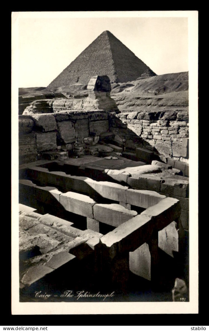 EGYPTE - LENHERT & LANDROCK N°172 - CAIRO - THE SPHINXTEMPLE - Le Caire