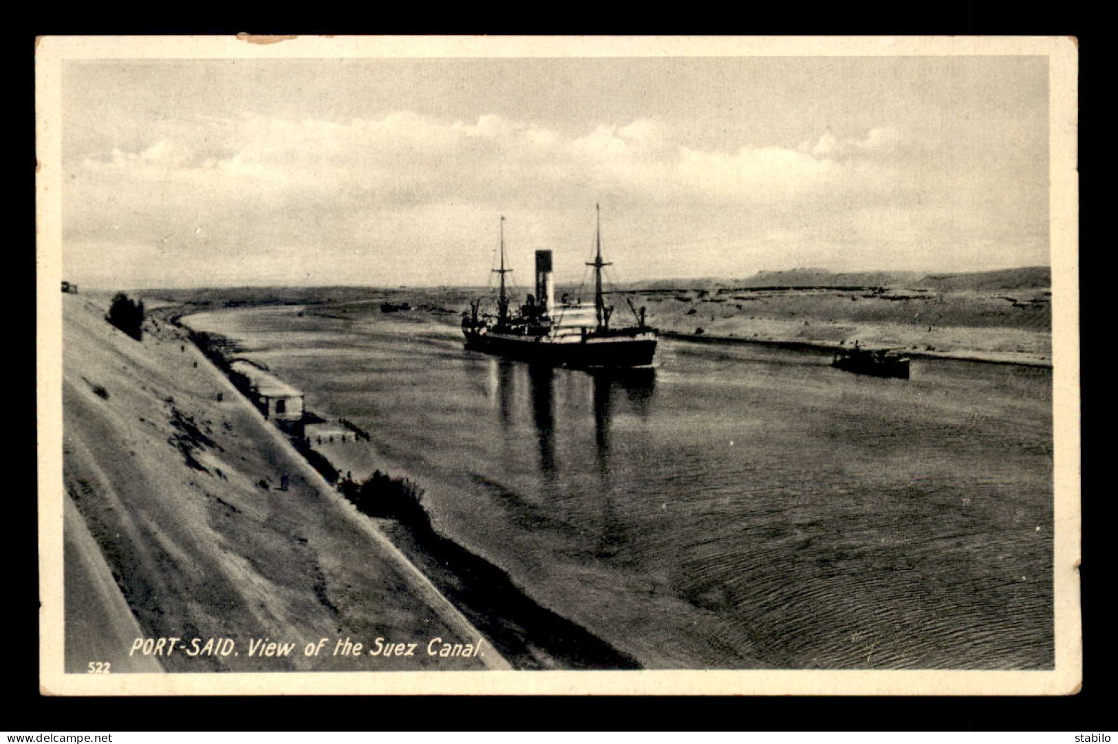 EGYPTE - LENHERT & LANDROCK N°522 - PORT-SAID - VIEW OF THE SUEZ CANAL - Port Said