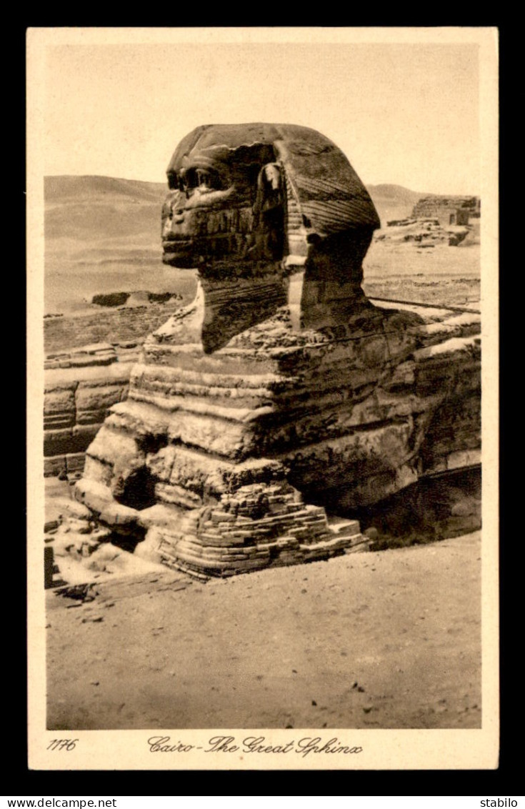 EGYPTE - LENHERT & LANDROCK N°1176 - CAIRO - THE GREAT SPHINX - Cairo